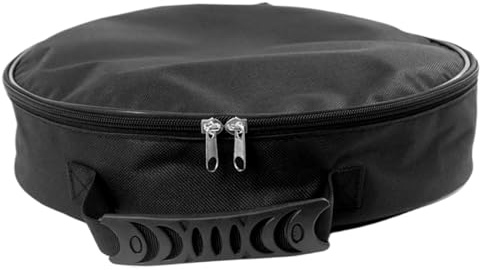 CGTQROVR Jumper Cable Bag, Waterproof Heavy Duty Ev Cable Tidy Storage Bag, 14.2 Round Ev Charging with Handle, Zipper Storage for Caravan Campervan Motorhome Van
