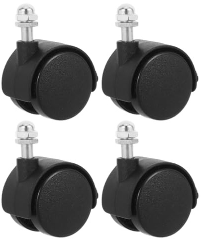 LOEFLIFA 4 Pcs Swivel Casters for Oil Filled Radiator Heaters Universal Replacement Wheel for Electrical Oil Heater Trolley Heater Accessories with Screw Caps for Easy Mobility