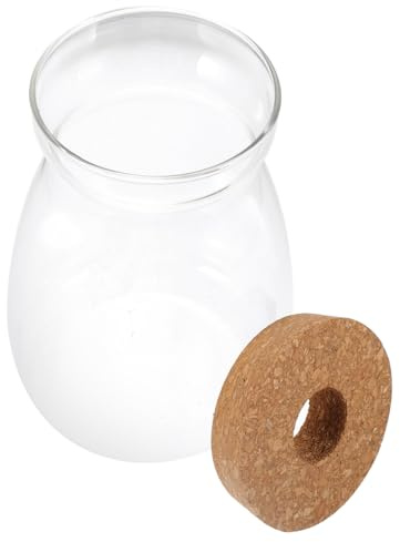 Toyvian Terrarium Glas L aus Klarem Glas mit Lochdeckel für Hydrokultur und Mikrolandschaften Dekorativer Pflanzenbehälter für Wohnraum und Büro