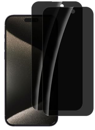 SkyKeep (2 Stücke Schutzfolie für Anti-spy iPhone 15 Pro Max Folie | für Anti-spy iPhone 15 Pro Max Schutzglas Blickschutz Screen Portector, 9H, Kratzfest, HD Displayschutzfolie