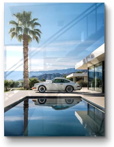 Auto Poster Auto Bilder mit Rahmen, Bild für Büro Werkstatt Garage Autohaus