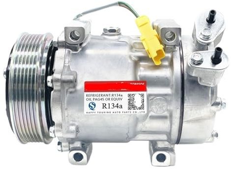 Compatible Con Citroen, Xsara Picasso (N68) 1.6 HDi 16v for Peugeot, 406 2004-2011 SD7V16 7V16 9645440480 9800851980 9800851980, Compresor De Aire Acondicionado Automático
