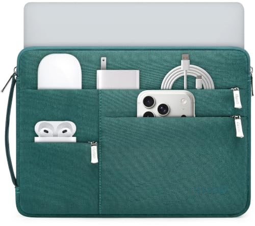 HYZUO 13 Inch Laptop Case Sleeve Bag for MacBook Pro/Air 13 M5, Dark Green | for MacBook Air 13 A3449 M5-M1 2026-2018, MacBook Neo 13, MacBook Pro 13 M2 M1 2026-2016, iPad Air/Pro 13,Surface Pro,XPS 13