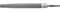 Halbrundfeile Länge 300mm Hieb3 DIN 7261-E Querschnitt 30x9mm