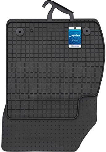 PETEX Gummimatten passend für Zafira C ab 01/2012-08/2019 5-7 Sitzer Fußmatten schwarz 4-teilig