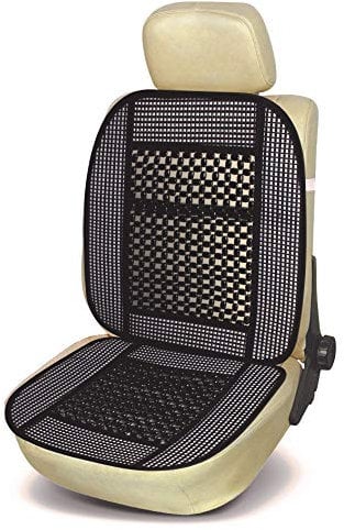 Bottari 12303 Sitzauflage California, 1 Teil aus Raffia Stoff, Schwarz