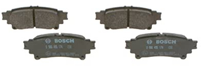 Bosch BP1573 - Auto Bremsbeläge hinten - 1 Set mit 4 Bremsbelägen | Bosch-Qualität - für weniger Bremsgeräusche und Bremsstaub - ECE-R90 zertifiziert - kupferfrei