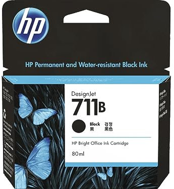 HP 711 CZ133A Druckerpatrone für HP DesignJet T120, T125, T130, T520, T525, T530 Großformatplotterdrucker und HP 711 DesignJet Druckkopf