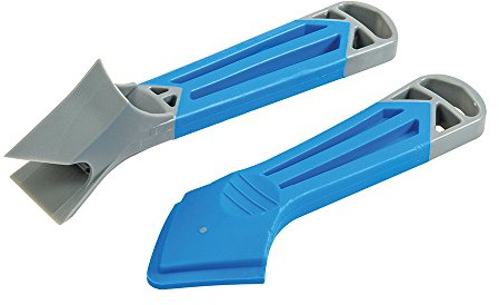 Silverline Dichtungsmassen-Entferner und -Glättespachtel, 2-teilig Satz, 1 Stück, blau, 873489