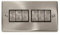 Click Deco VPSC416BK Satin Chrome 6 Gang Switch Black Insert …
