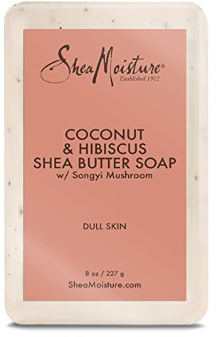 SHEA MOISTURE Hibiscus Bar Soap, Coconut, 226.8 gram