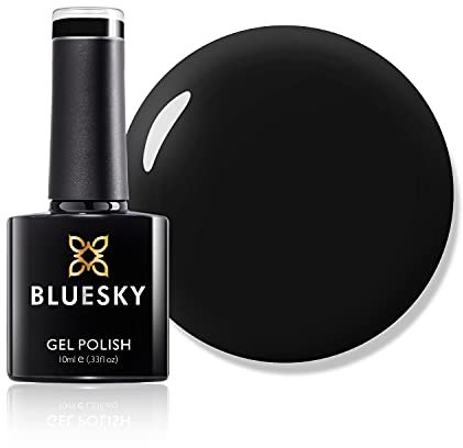 Bluesky Gel Nail Polish, Fedora 80510, Darkest Purple, Dark, Midnight, Long Lasting, Chip Resistant, 10 ml (Requires Curing Under UV LED Lamp)