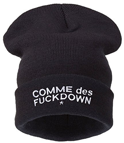 4sold Comme des Fuckdown Beanie Hat (schwarz)