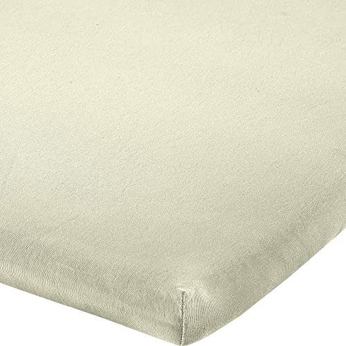 Erwin Müller Topper-Spannbettlaken Freising Elasthan-Jersey-Stretch - Natur Größe 180x200 cm - 200x220 cm - dehnbar, antipilling, bügelfrei, Rundumgummi