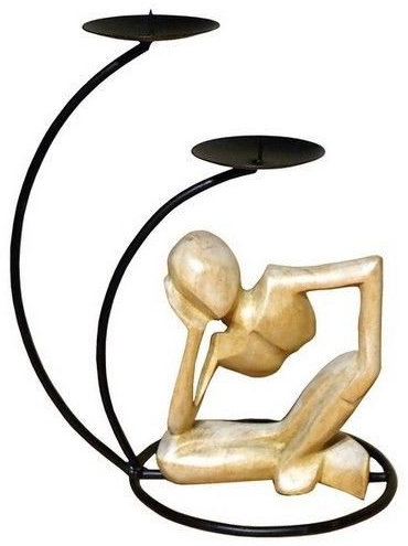 Kerzenständer abstrakt Denker Kerzenhalter Kerze14