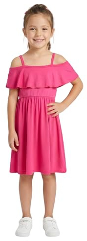 A2Z 4 Kids Girls Off Shoulder Skater Dress Party Wear Age 5-13 | Stylish Off Shoulder Skater Outfit for Parties & Special Occasions
