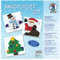 Ursus 21290004 - Knüddelbilder Set, Weihnachten, ca. 22,5 x 22,5 cm, 300 g/qm, 6 Bilder in verschiedene Motive, einseitig bedruckt, inklusive Bastelanleitung, für Jungen und Mädchen