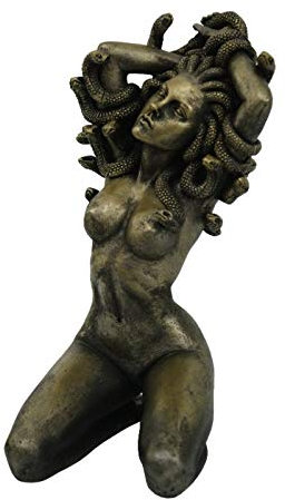 Pacific Giftware Medusa Gorgon mit Schlangenhaar, Klassische Statue, Figur, Heimdekoration