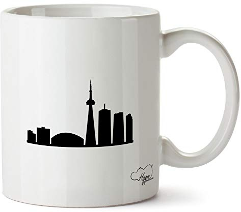 Hippowarehouse Toronto Skyline Printed Mug Cup Ceramic 10oz