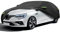 NEVERLAND Bache Voiture - 420D Housse Voiture Auto Etanche Bache de Protection Exterieur, avec Avertissement Réfléchissant, Imperméable et Protégé Contre la Chaleur par UV Noir S