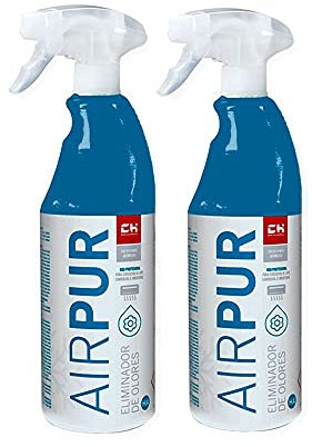 Pack AIRPUR + AIRPUR - Pulverizadores Eliminadores de Olor para Aire Acondicionado 750 ml | Bricoprofesional