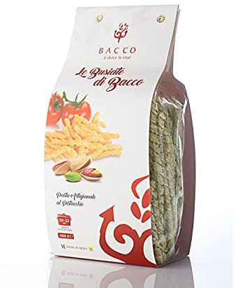 Le Busiate di Bacco pasta Siciliana al Pistacchio 500 gr By Nelson Sicily