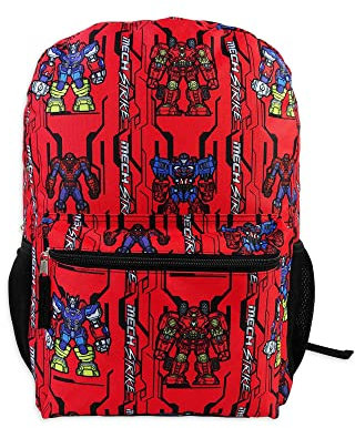 Marvel Spider-Man Mech Strike AOP Large Backpack, Red, Standard, Laptop