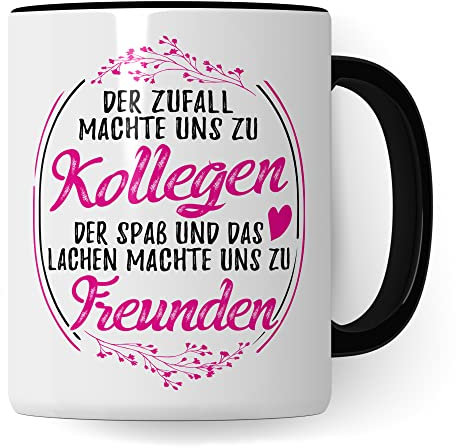 Tasse Kollegin, Kollegen & Freunde Spruch, Büro Geschenk für Kollegin Geburtstag Abschied Rente, Kaffee-Becher Arbeitskollegin Job Kaffeetasse Geschenkidee
