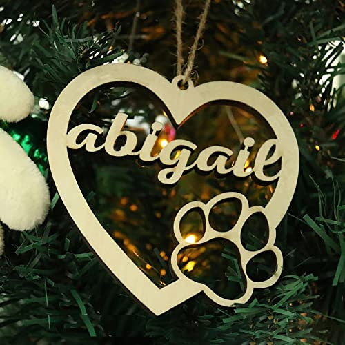 Benutzerdefinierte Herz-Weihnachtsverzierung personalisiert Ihren Namen-Weihnachtsverzierung für Ihren Liebhaber-Weihnachtsbaumschmuck
