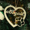 Benutzerdefinierte Herz-Weihnachtsverzierung personalisiert Ihren Namen-Weihnachtsverzierung für Ihren Liebhaber-Weihnachtsbaumschmuck