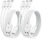 2Pack 2M Multi Charging Cable - Phone Charger with Micro USB Type C Lightning Cable Connector for iPhone, iPad, HTC, LG, Samsung Galaxy, Huawei, Android Smartphones and More