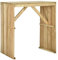 Makastle Gartenbar mit Holz Tischplatte, Bartisch Balkontisch wetterfest Outdoor Gartenmöbel Terrassentisch Stehtisch Bistrotisch Gartentisch Holztisch 100x60x110 cm Imprägniertes Kiefernholz, Braun
