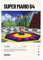 FABIVA Videospiel-Poster, Motiv: Super Mario 64 (1996), Leinwand-Poster, Schlafzimmer-Dekor, Sportlandschaft, Büro, Raumdekoration, Geschenk, ungerahmt, 50 x 75 cm