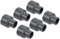 PATIKIL PVC Réducteur Tuyau Raccord 32x20mm, 6 Paquet Droit Couplage Adaptateur Connecteur, Gris