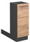 Vicco isola cucina Fame-Line, Quercia dorata/Antracite, 30 cm senza piano di lavoro