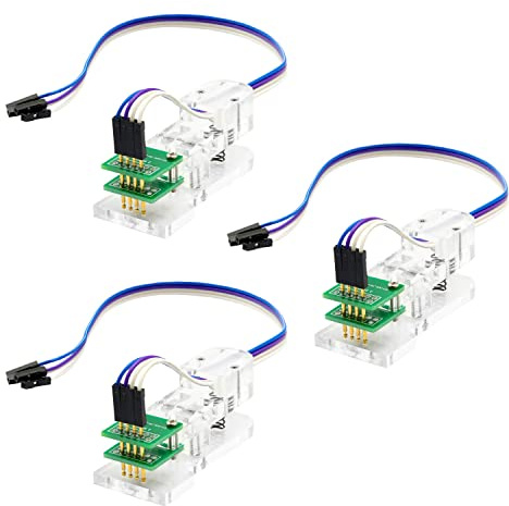 AZDelivery 3 X 4 Pin Programmer I2C Modul Test Werkzeug PCB Klemme 1 * 4P Gold-beschichtete Pogo Pins