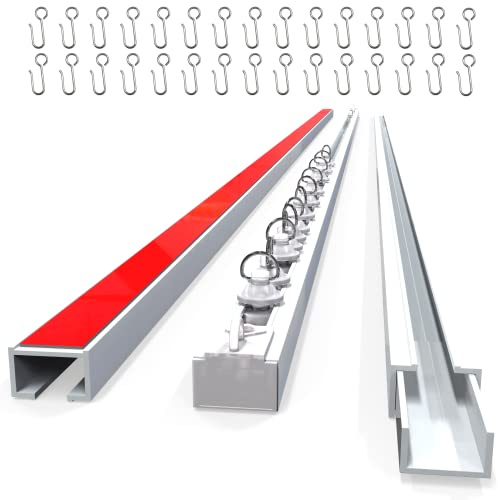 UrbanRed Adhesive Curtain Track, 5 m (16.4 ft) Ceiling Curtain Track