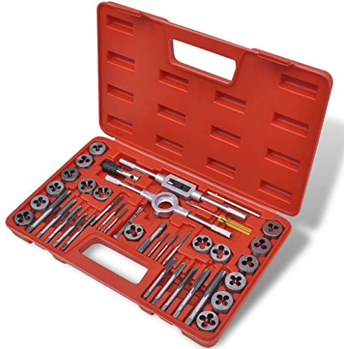 GuyAna 40-TLG. Gewindebohrer und Schneideisen Set Gewindeschneidsatz Tap and Die Set Gewindeschneider Set Zoll