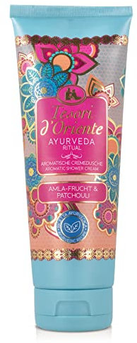 TESORI D’ORIENTE Cremedusche 'Ayurveda', 250 ml, aromatisches Duschgel mit Amla-Frucht und Patchouli, Duschcreme zur Körperpflege, Ritual für Körper & Sinne (Packung mit 2)