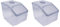 LocknLock PP Classic Küchen Caddy, 350 x 230 x 270 mm, 12 L, 100% Luftdicht, Cleveres Verschluss-System, Vorratsbehälter, Schüttdose, Mehl Aufbewahrung, Cornflakes Spender (Packung mit 2)