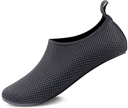 GOODSALEOK Mujer Zapatos De Agua Escarpines Agua Hombre Antideslizante Zapatillas Playa Secado RáPido Respirable Zapatos Descalzos Negro022 40/41 EU