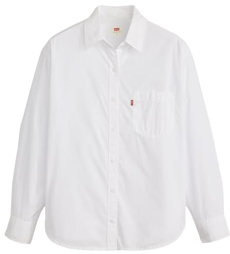 Levi's Harlie New BF Shirt Chemise à Bouton Bas, Bright White, L Femmes