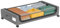 Rollbarer Stauraum Unter Dem Bett mit Rädern und Deckel, 80 X 43 X 16 Cm, Großes Fassungsvermögen Unter Dem Bett, Schubladen Organizer aus Metall für Schuhe, Kleidung, (GREY)