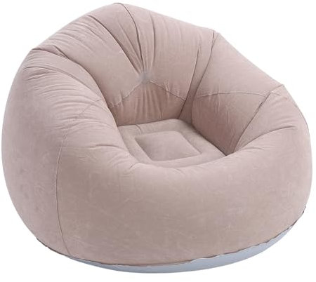 Oreilet Aufblasbarer Lounge Sessel, Beflockter Tragbarer Lazy Sofa Stuhl, Aufblasbares Couch Luftsofa, Klappbarer Aufblasbarer Sitzsack Stuhl für Wohnzimmer Ruhe Outdoor Camping Picknick