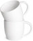 Tacuhy Set di 2 tazze da caffè grandi, da 600 ml, grandi tazze da caffè con manico grande, tazze in ceramica per caffè e tè (bianco)