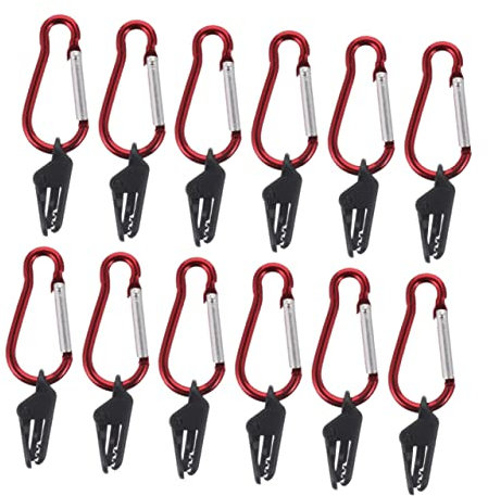 WOONEKY 12sätze Zeltplanen Clips Mit Zahndesign Starke Krokodilklemmen Für Campingzubehör Haltbarer Kunststoff Für Zelte Markisen Und Abdeckungen