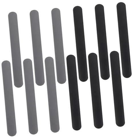 MAGICLULU 12stücke Geschenkpapier Halter Clips Aus Silikon Multifunktionale Aufbewahrung Für Geschenkpapierrollen Poster Und Kabel Platzsparend Und Langlebig Schwarz