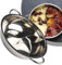 Pentola doppia divisa in acciaio inox, 28 cm, compatibile con fornelli a gas e zuppe (28 cm)