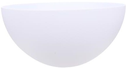 ULTECHNOVO Floor Lamp Shade, Plastic Bowl White Lamp Shades Replacement, 1.65 inch/ 42 mm Fitter Lamp Light Covers for Floor Lamps Upright (11 inch Diameter)