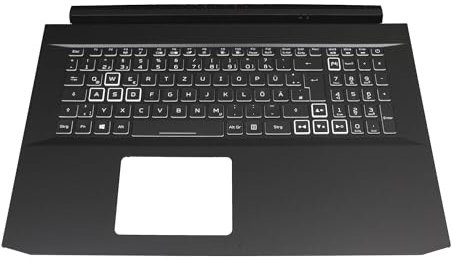 acer 6B.Q84N2.077 Original Tastatur inkl. Topcase DE (deutsch) schwarz/schwarz mit Backlight (GTX 1660/RTX 2060) für Nitro 5 (AN517-52)
